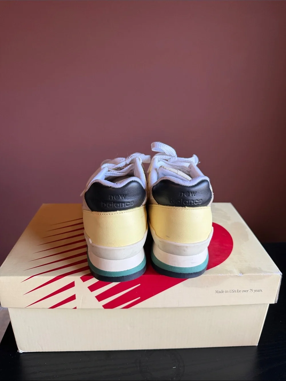 U996TD New Balance 996 Green Yellow Made in USA (Men's)